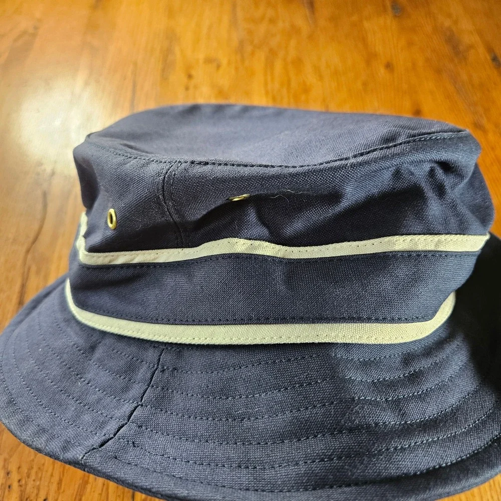 Tilley Endurables Bucket Hat Mens‎ S/M Blue Cotton Outdoor Sun Travel